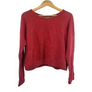 Textile Elizabeth & James Red & White Striped Perfect Sweatshirt